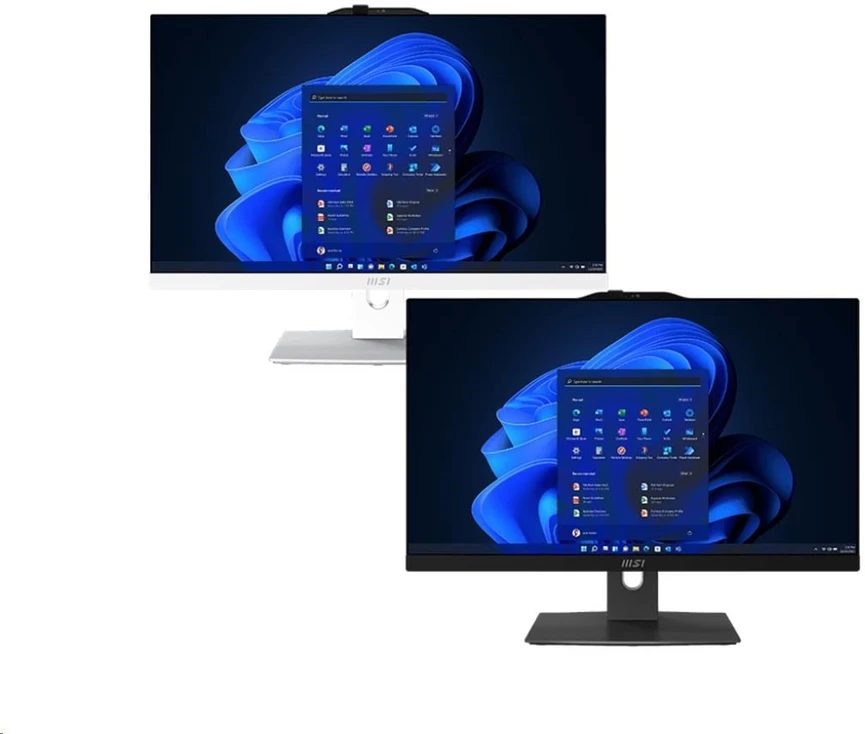 Stacionarus kompiuteris „Viskas viename“ MSI Modern AM242TP 1M-2021XEU Core 5 / 16 GB / 512 GB SSD / 23.8 FHD / Jutiklinis / NoOS / juodas · reguliuojamas stovas