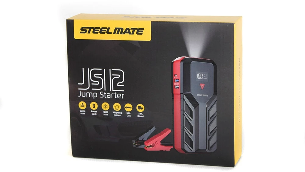 Steelmate JS12 Jump starter sada pro nouzové startování 12.000 mAh