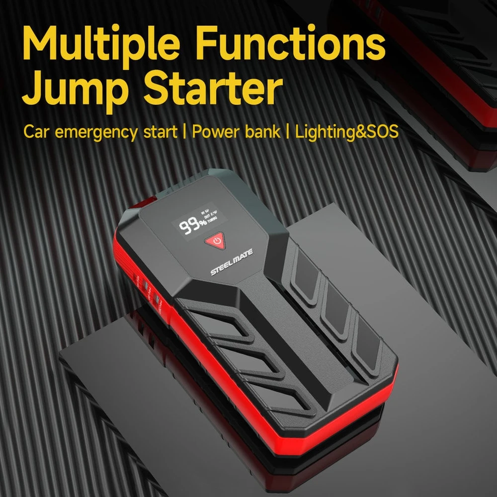 Steelmate JS12 Jump starter sada pro nouzové startování 12.000 mAh