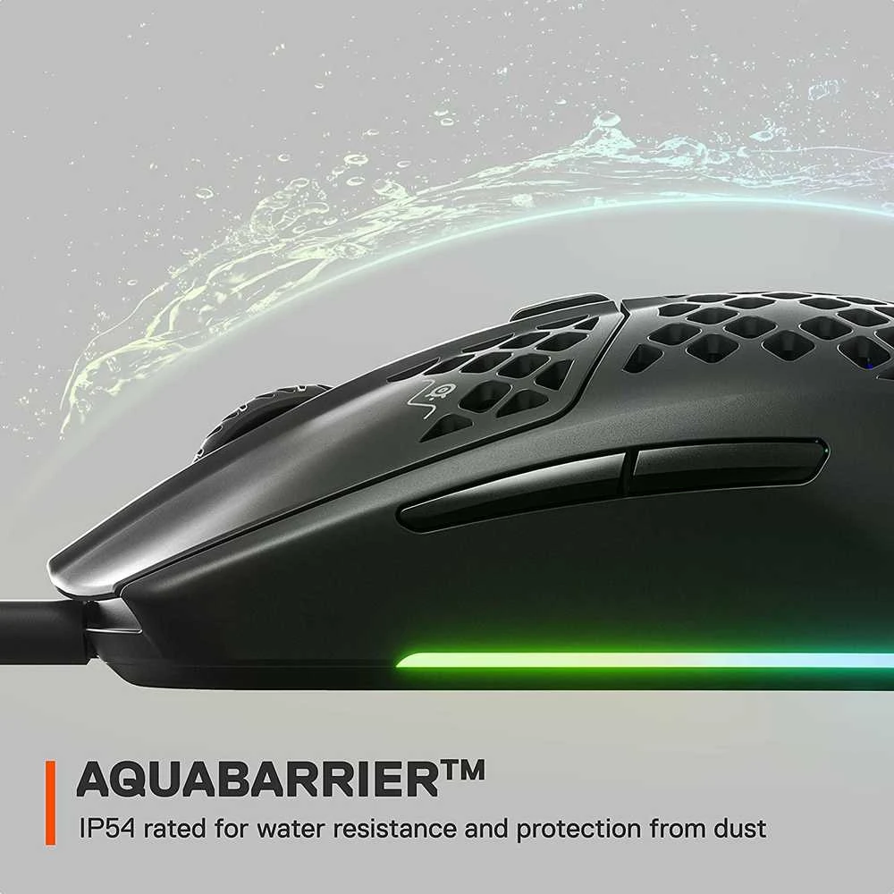 Belaidė Žaidimų pelė SteelSeries Aerox 3 Wireless, Juodos spalvos