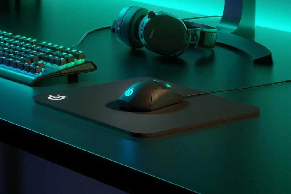 Medžiaginis pelės kilimėlis SteelSeries QcK Heavy Medium 2020 Edition, Juodos spalvos