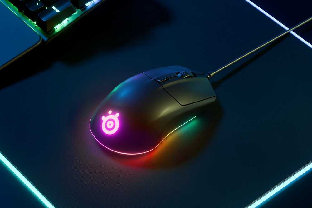 Žaidimų pelė SteelSeries su laidu Rival 3, Juodos spalvos