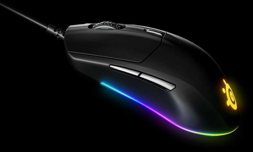 Žaidimų pelė SteelSeries su laidu Rival 3, Juodos spalvos