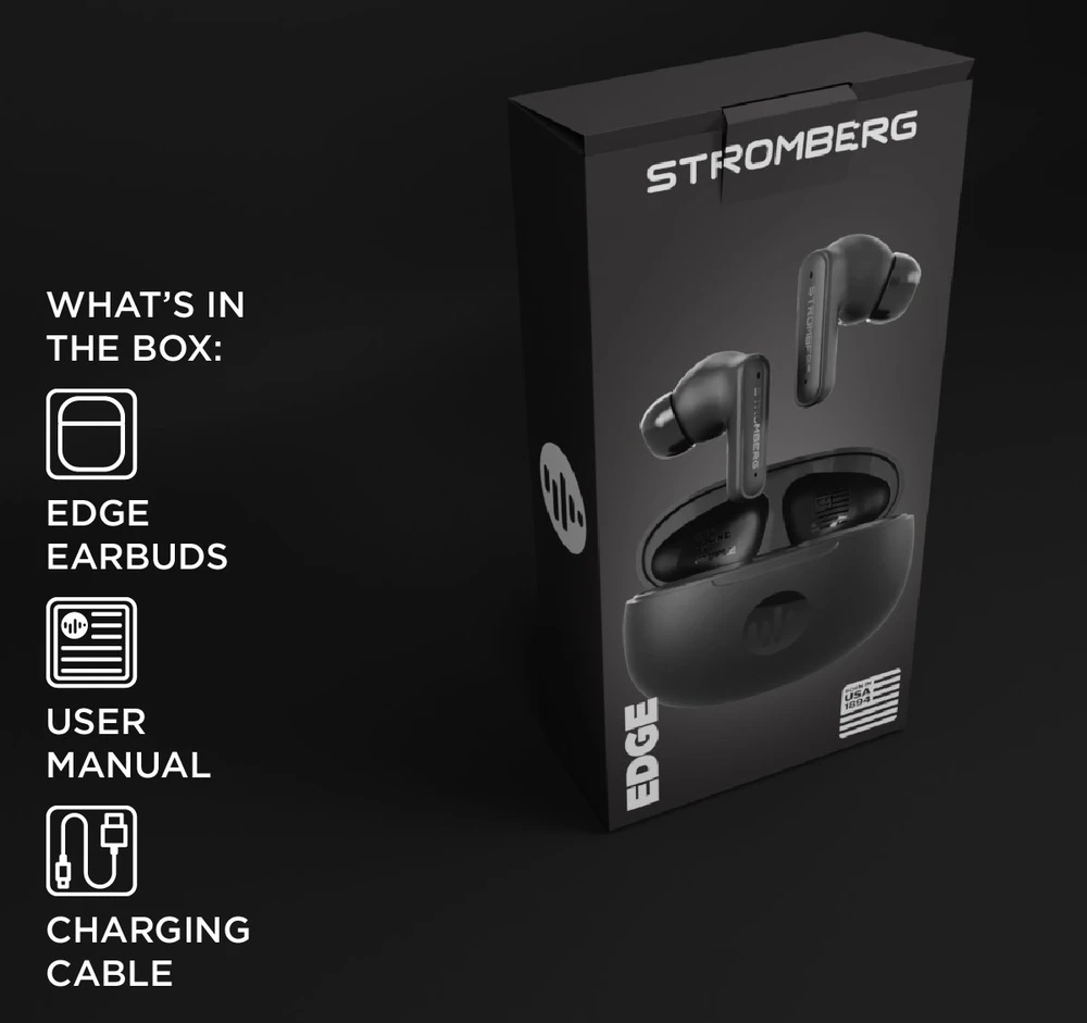 Stromberg EDGE Belaidės bluetooth ausinės