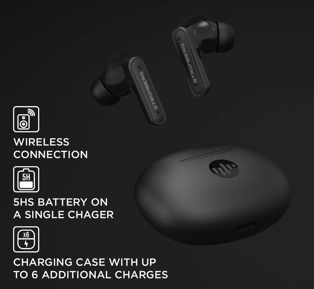 Stromberg EDGE Belaidės bluetooth ausinės