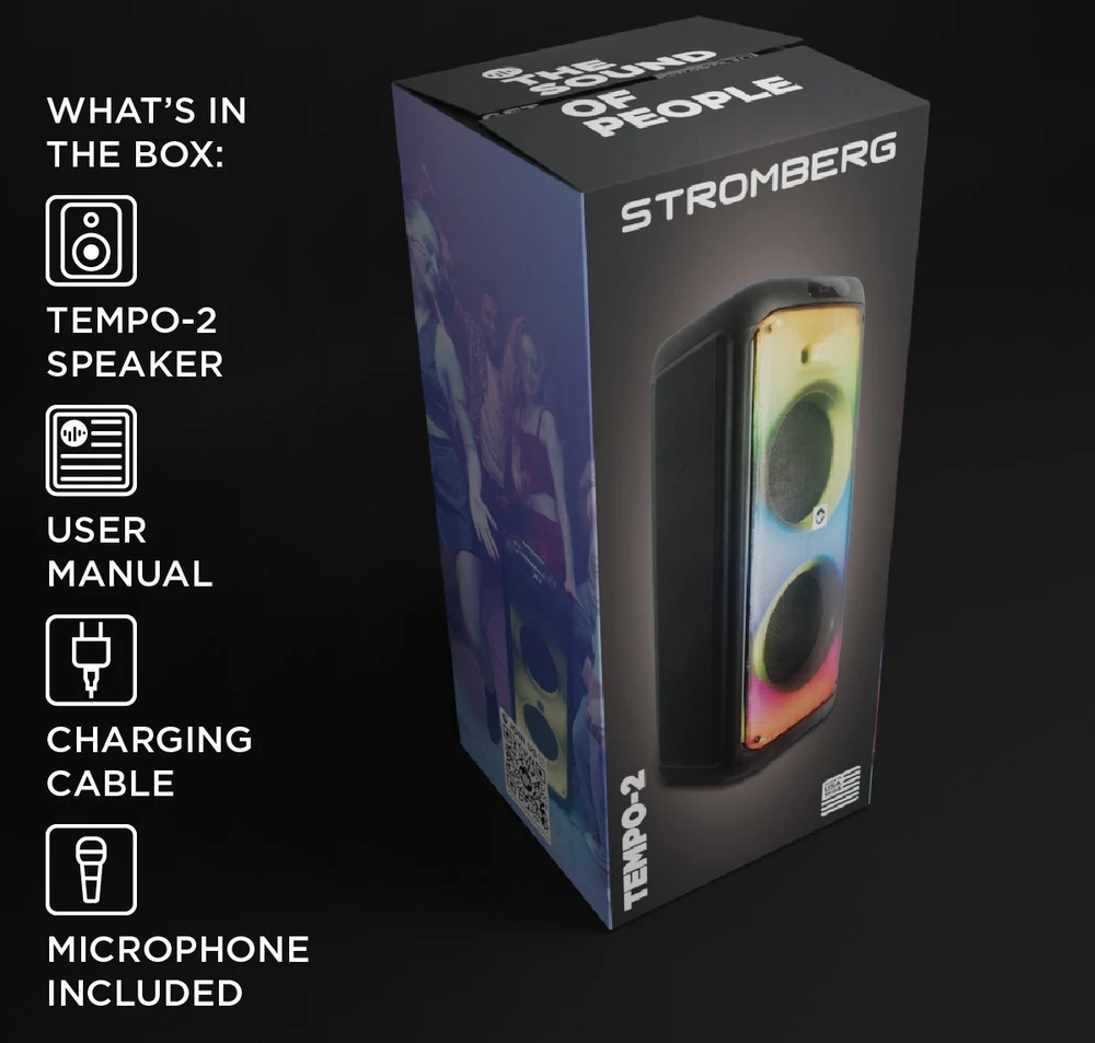 Nezatříděno „Stromberg Tempo 2“ „Bluetooth“ garsiakalbis su mikrofonu