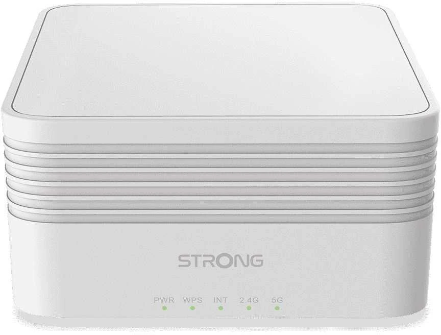Maršrutizatorius Access Point Strong MESHKITAX3000 siatkowy system Wi-Fi 6 Dual-band (2.4 GHz/5 GHz) Baltas 2 jednostki wewnętrzne