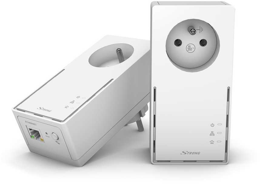 Powerline adapteris Strong Strong Powerline 1000 Duo 1000 Mbit/s Laidinis LAN Baltas 2 vnt.