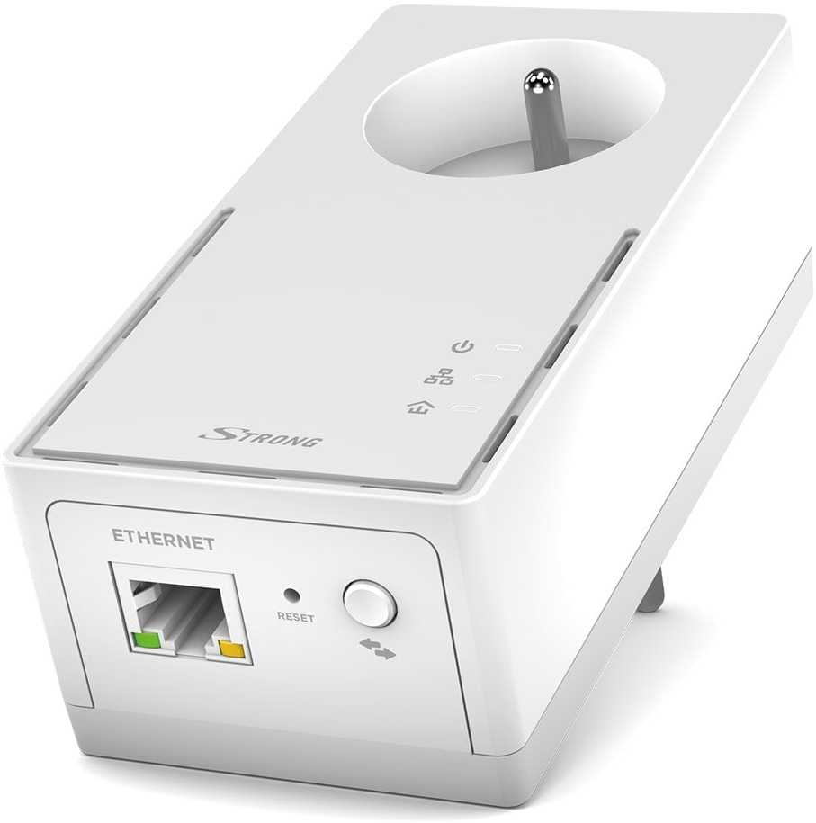 Powerline adapteris Strong Strong Powerline 1000 Duo 1000 Mbit/s Laidinis LAN Baltas 2 vnt.