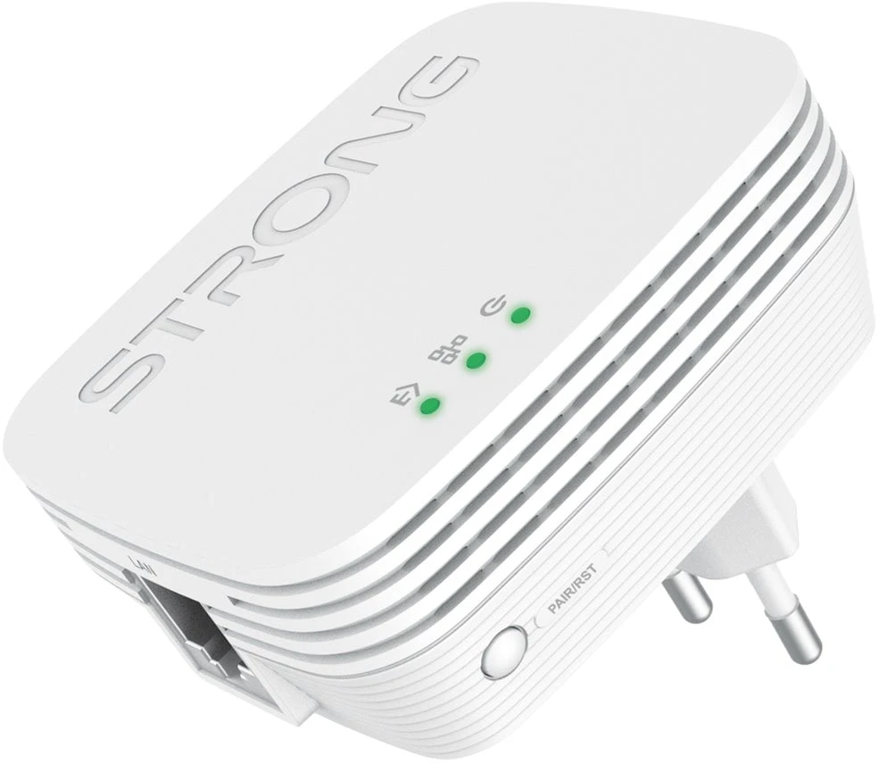 Strong Powerline adapteris su šoniniais indikatoriais