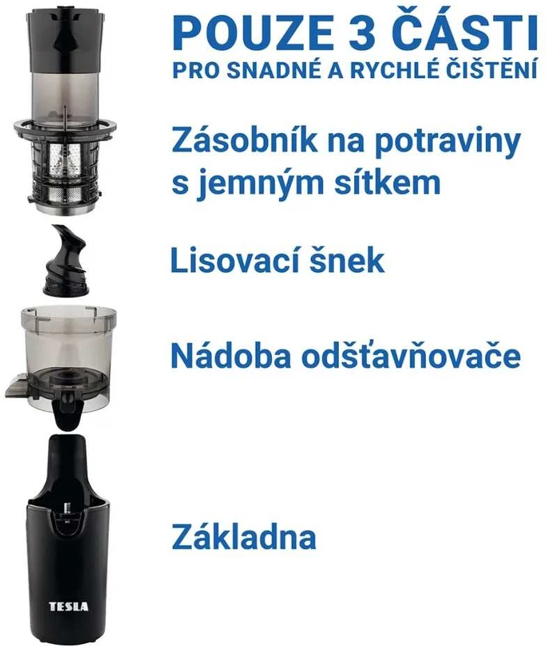 TESLA Slowjuicer SJ500 XL juoda