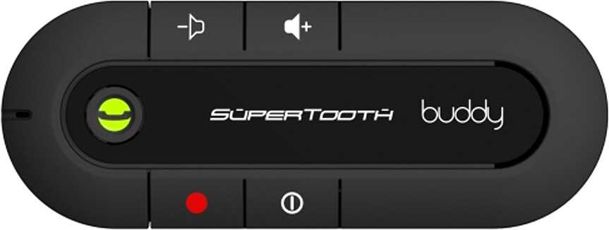 Supertooth Buddy, 128 x 149 x 13 mm, Wireless, 2.0+EDR, Juodas, 20 h, 1000 h