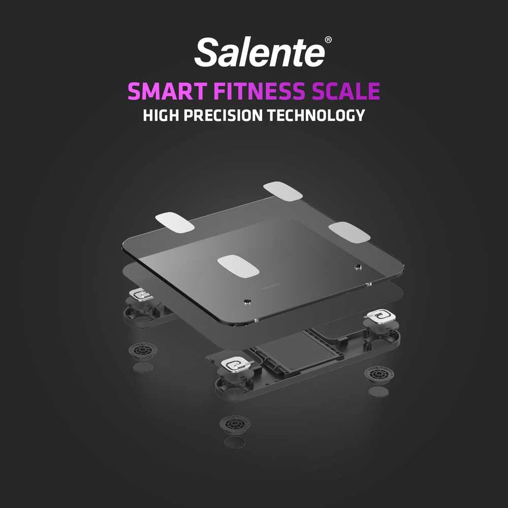 Vonios svarstyklės Evolveo Salente MaxFit inteligentna osobista waga diagnostyczna fitness Bluetooth juoda