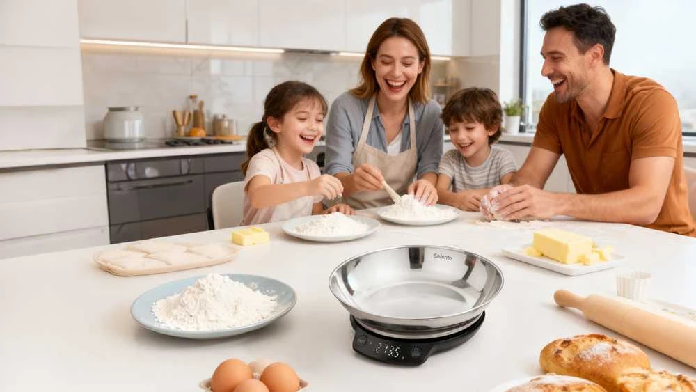 Virtuvinės svarstyklės Virtuvinės svarkitlės Evolveo Salente Rimare waga kuchenna 5kg nerūdijančio plieno peilis/peilis