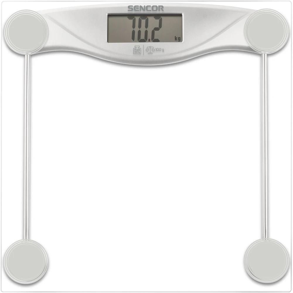 Virtuvinės svarstyklės Sencor elektroninės kūno masės svarstyklės 150kg,SBS113SL