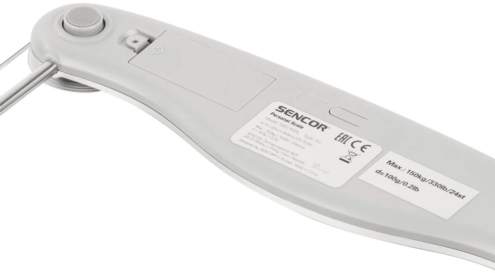 Virtuvinės svarstyklės Sencor elektroninės kūno masės svarstyklės 150kg,SBS113SL