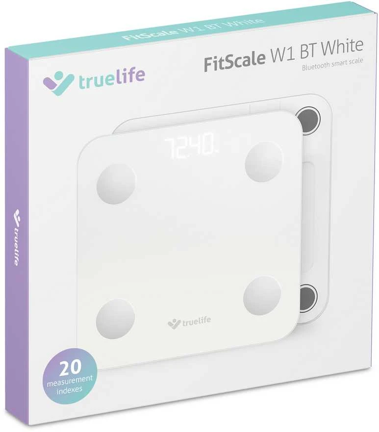 Svarstyklės TrueLife išmanioji technologija W1 balta