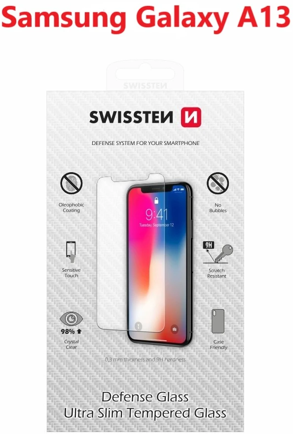 Swissten Ultra Slim Tempered Glass Premium 9H ekrano apsauga Samsung Galaxy A13 4G