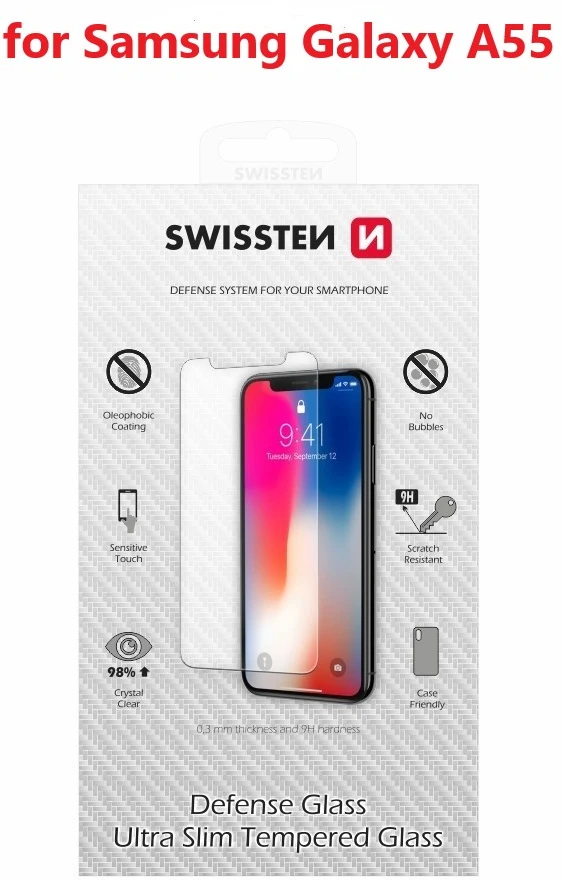 SWISSTEN Apsauginis grūdintas stiklas 2.5D, skirtas SAMSUNG GALAXY A55