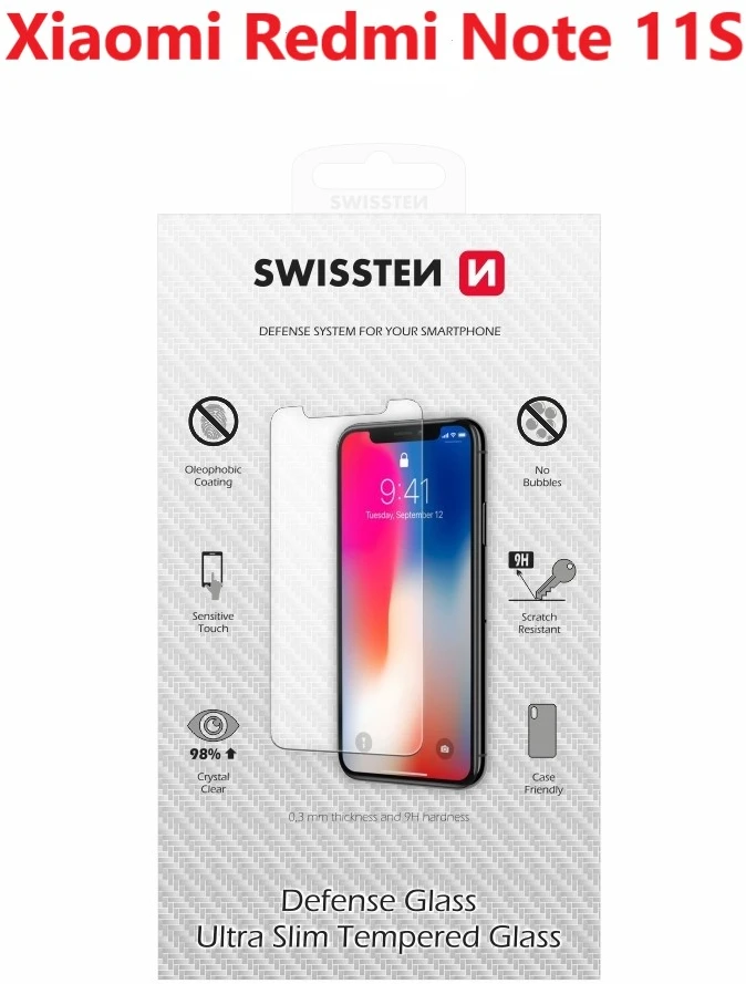 SWISSTEN Apsauginis grūdintas stiklas 2.5D, skirtas XIAOMI REDMI NOTE 11S RE