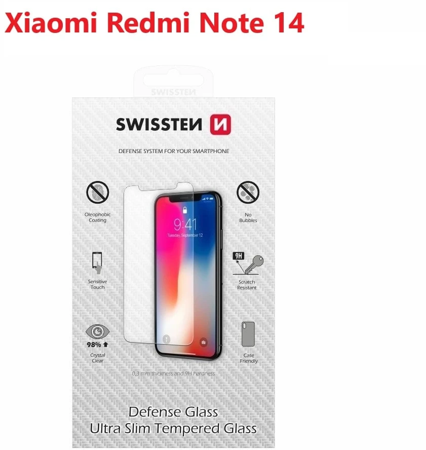 SWISSTEN apsauginis grūdintas stiklas XIAOMI REDMI NOTE 14 5G