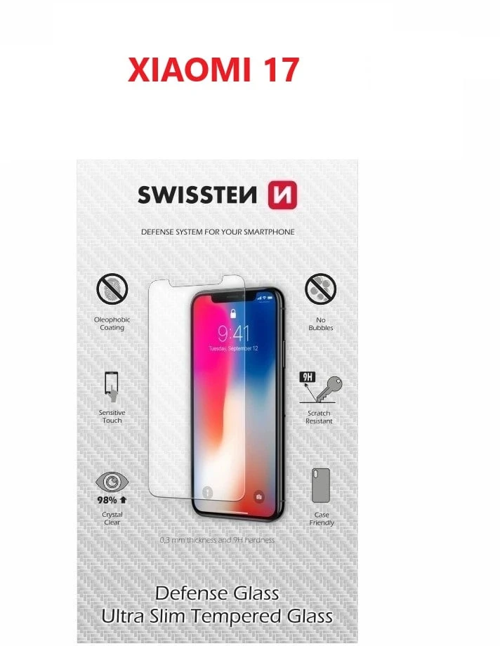 Swissten Ultra Slim Tempered Glass for Xiaomi 17