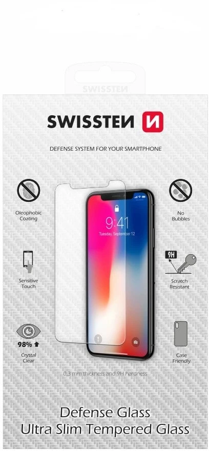 Swissten Ultra Slim grūdinto stiklo Premium 9H ekrano apsauga Xiaomi Mi 10 Lite
