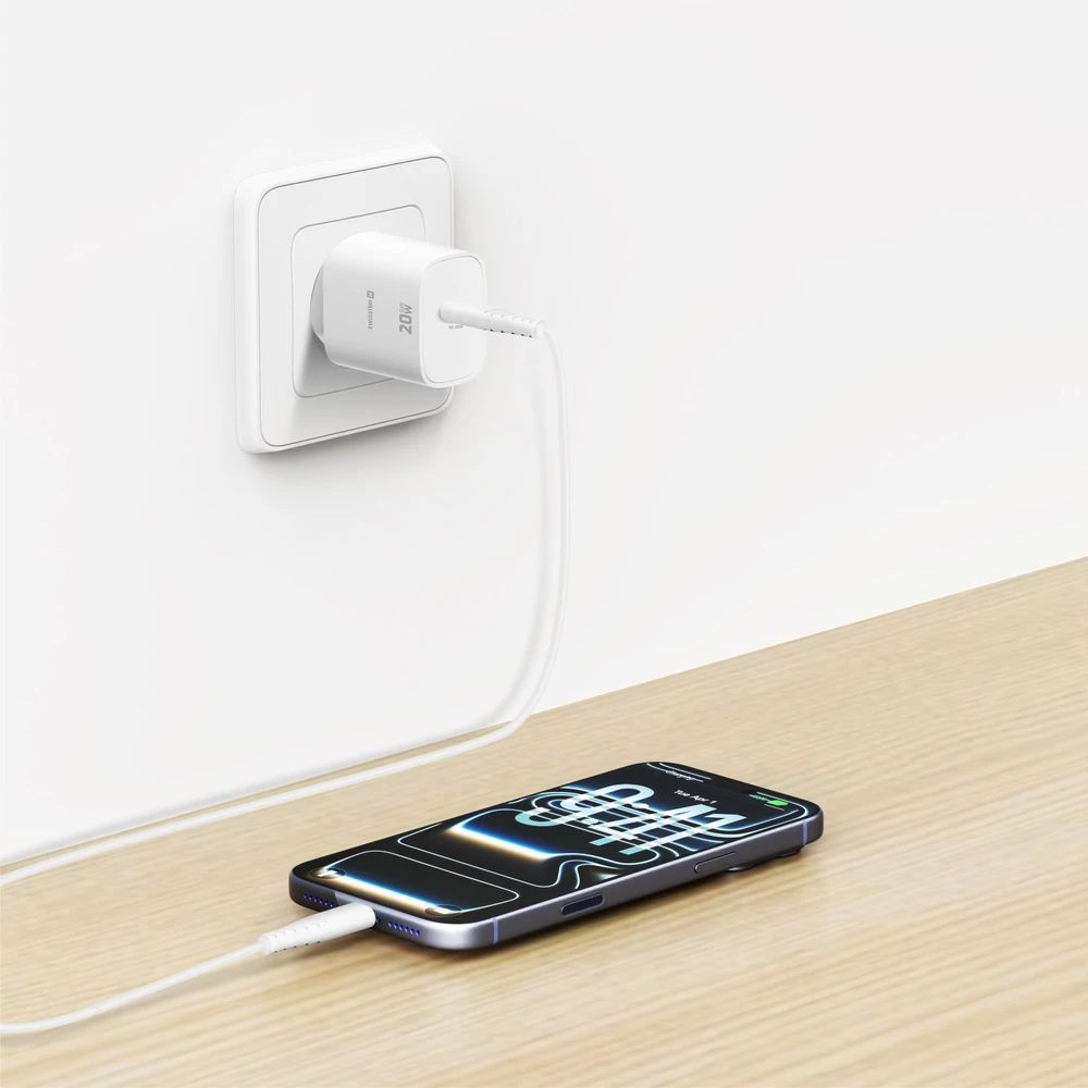 Įkroviklis Swissten SWISSTEN tinklo adapteris EDGE GaN 20W, 1 prievadas, 1x USB-C