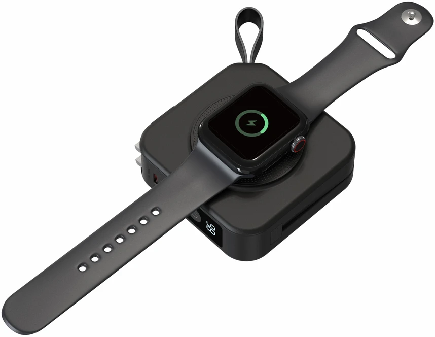 „Swissten“ išorinė baterija „ALL-IN-ONE PRO“ su keičiamais kištukais (JAV / ES / JK), 20 W, 10000 mAh