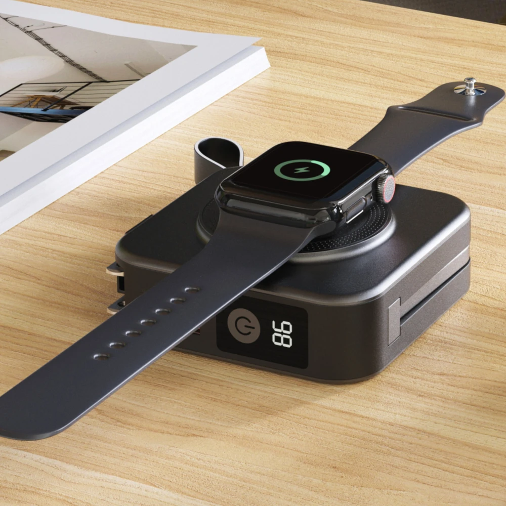 „Swissten“ išorinė baterija „ALL-IN-ONE PRO“ su keičiamais kištukais (JAV / ES / JK), 20 W, 10000 mAh