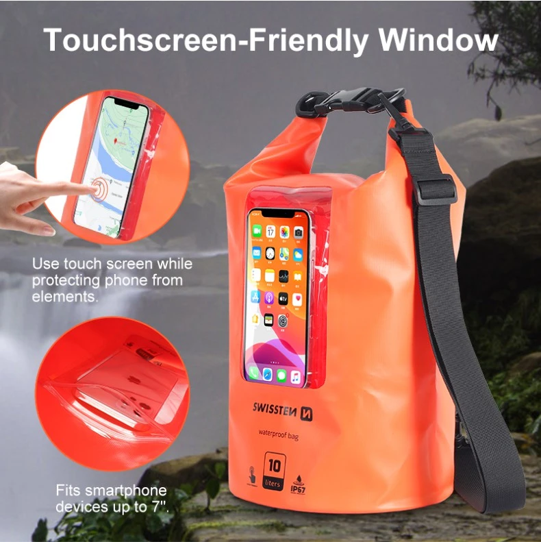 Swissten Atsparus vandeniui Universal Phone Case 10L