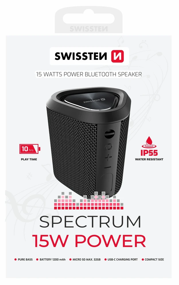 SWISSTEN SPECTRUM juoda