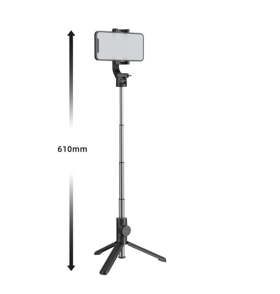 Swissten „Bluetooth“ „selfie Stick“ aliuminio trikojis Pro