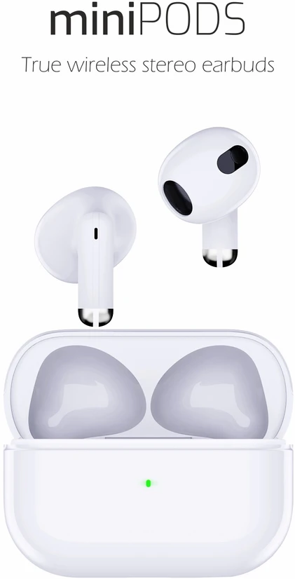 Swissten Ausinės Sourcing Mini Podss Baltas (54200200)