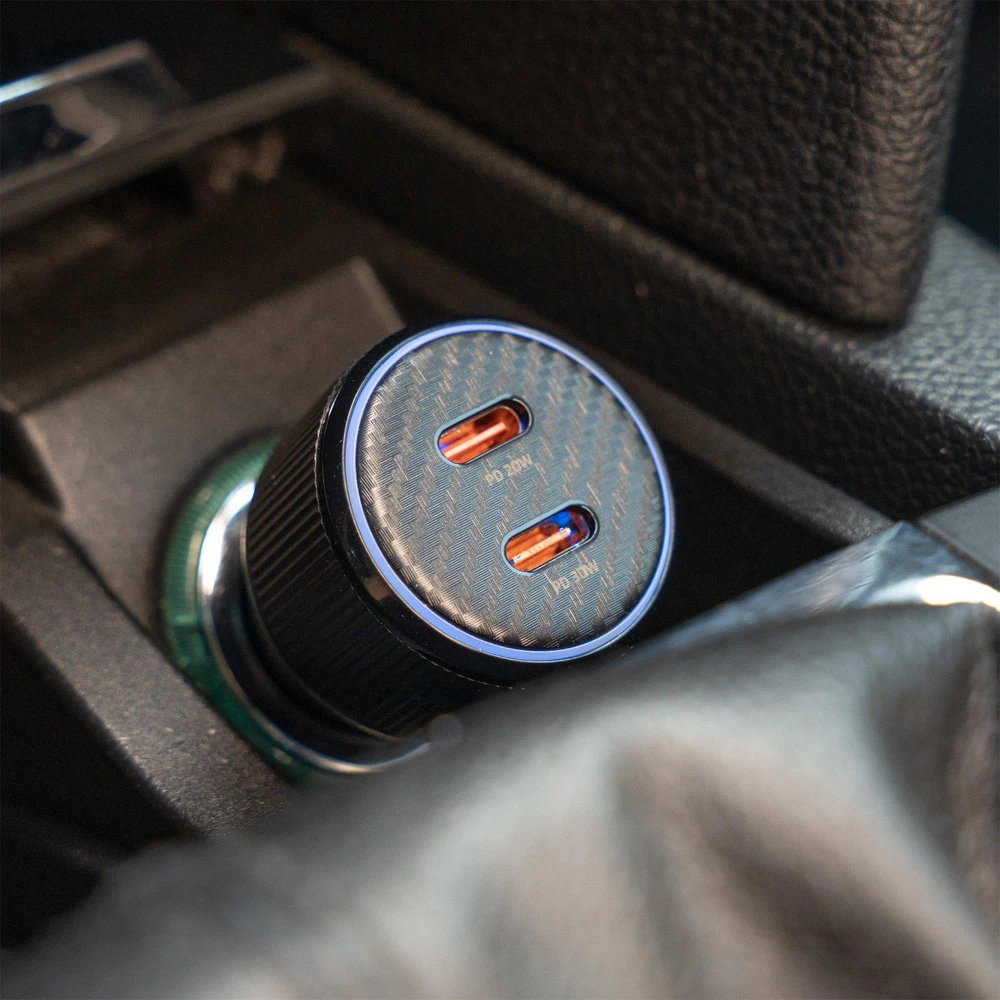 Swissten PD Mini 2x USB-C Car Charger 20W