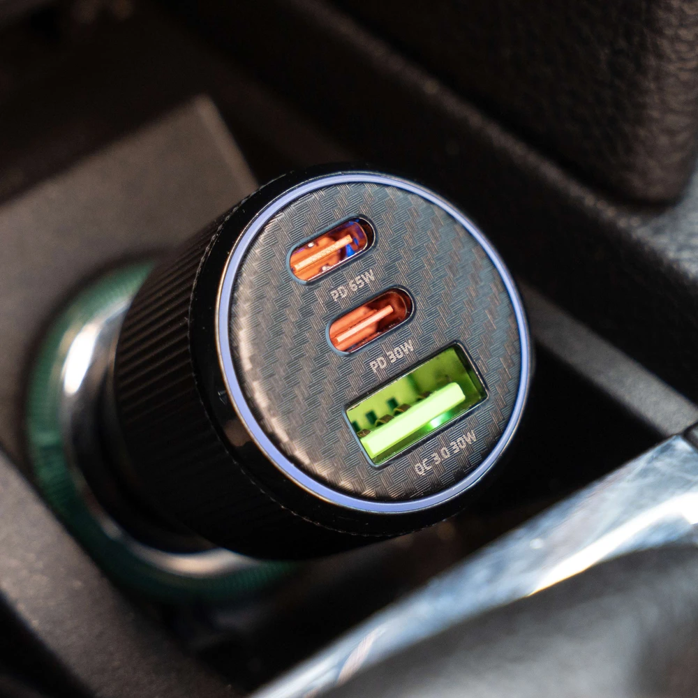 Įkroviklis Swissten Car Charger 2x USB-C PD / USB / 95W