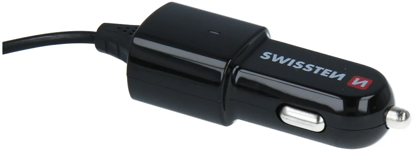 Swissten Premium automobilinis įkroviklis 12 / 24V su mikro USB laidu