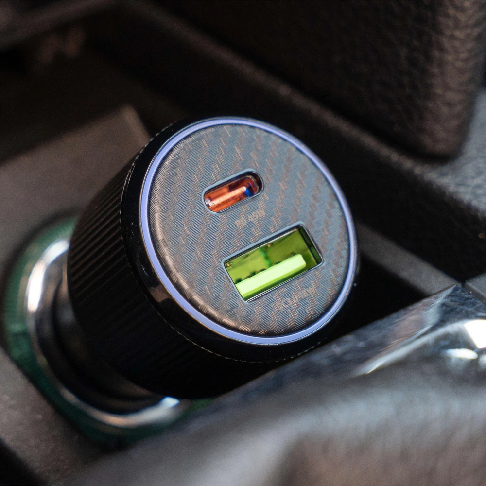 Įkroviklis Swissten Swissten Car Charger USB-C PD / USB 63W