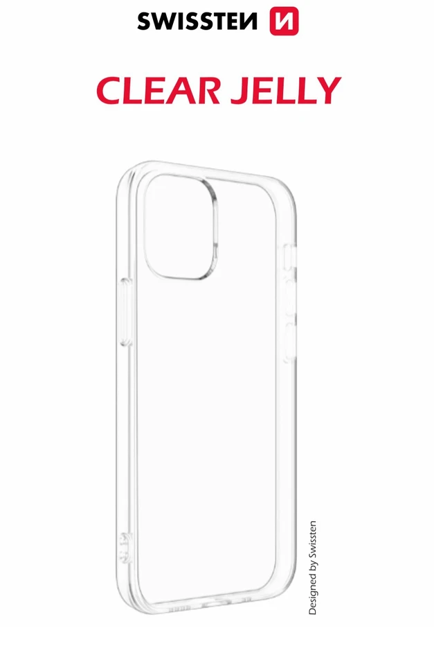 Dėklas „Swissten Clear Jelly Case“, skirtas „Apple iPhone 15 Plus“.