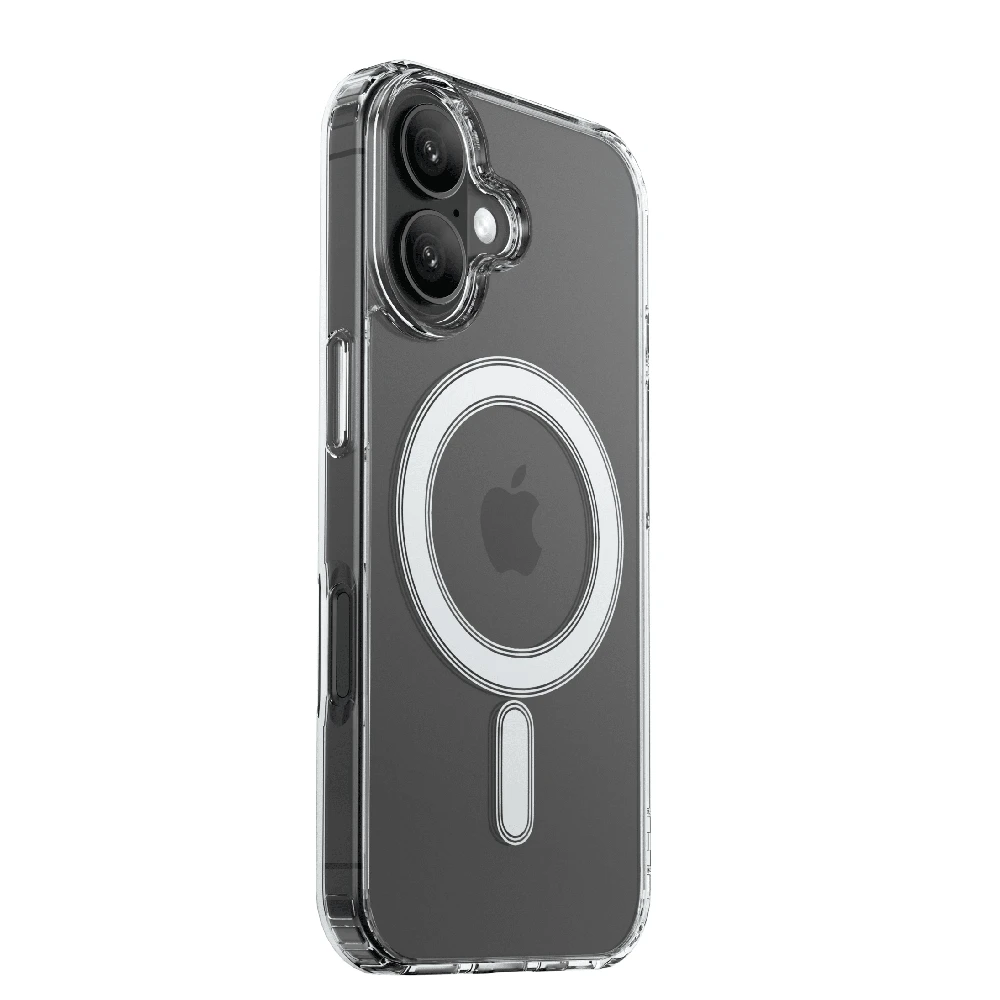Dėklas „Swissten Clear Jelly Magstick“, skirta „iPhone 16 Plus Transparent“.