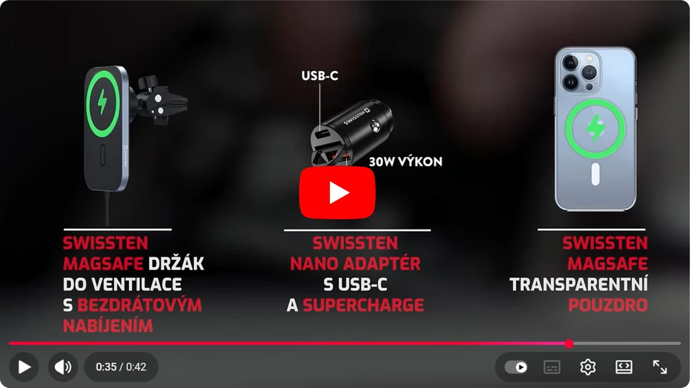 Swissten skaidrus želė „MagStick“ dėklas, skirtas „Apple iPhone 17 Pro Max“.