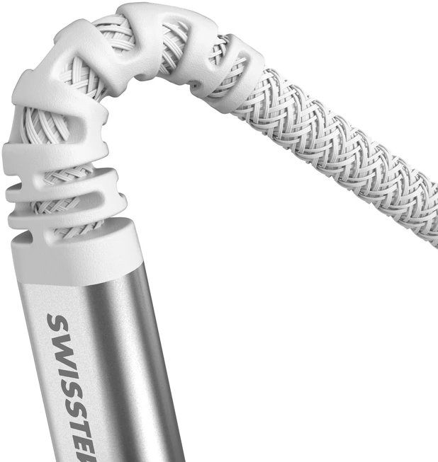 SWISSTEN ARAMID REINFORCED duomenų kabelis USB-C - USB-C 1,5 m, baltas