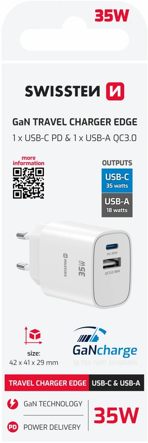 Swissten nešiojamojo kompiuterio maitinimo adapteris 87 W 4,3 A 20 V (22013340)