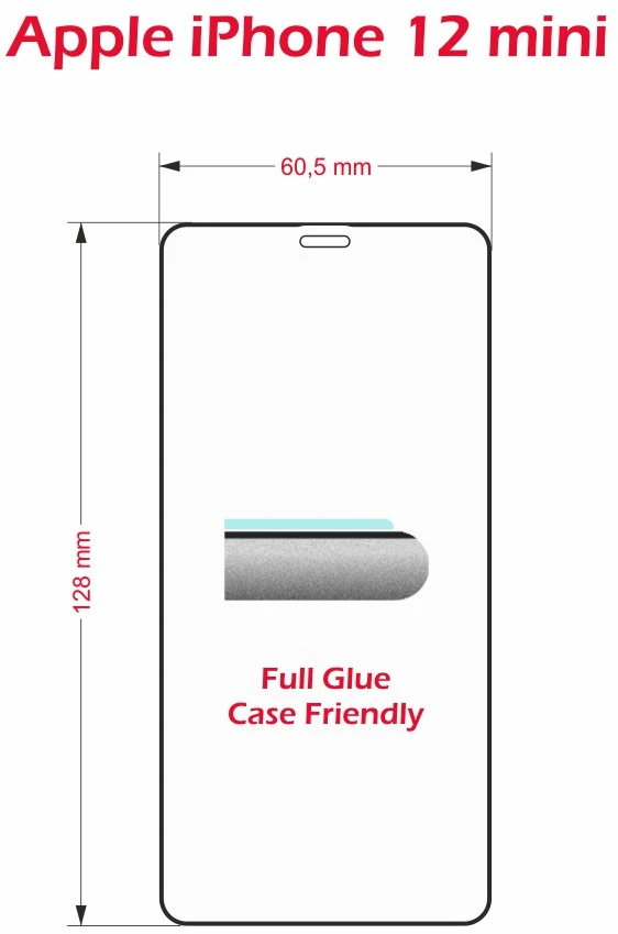 „Swissten“ grūdinto stiklo ekrano apsauga, skirta „Apple iPhone 12 MINI“, juoda, pritaikyta dėklui ir spalvotam rėmeliui.