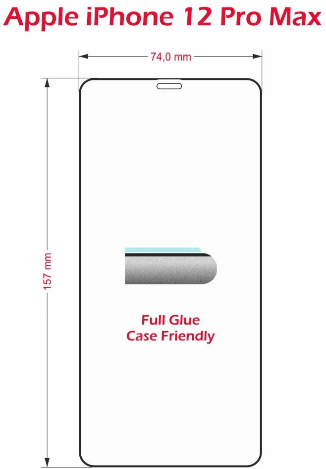 „Swissten“ grūdinto stiklo ekrano apsauga, skirta „Apple iPhone 12 PRO MAX“, juoda, tinkanti dėklui ir spalvotam rėmeliui.