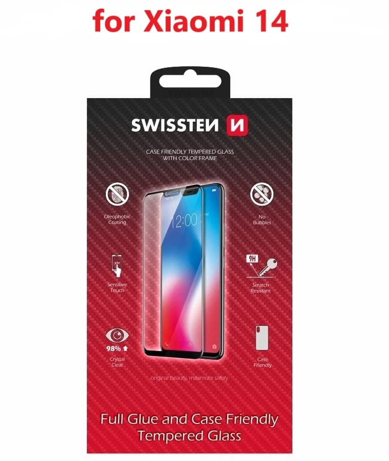 Swissten viso veido grūdintas stiklas, skirtas Xiaomi 14