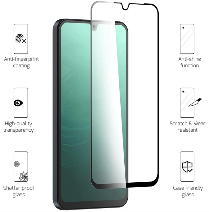 „Swissten“ viso veido spalvotas rėmelis grūdintas stiklas, skirtas „Xiaomi Redmi Note 15 5G“