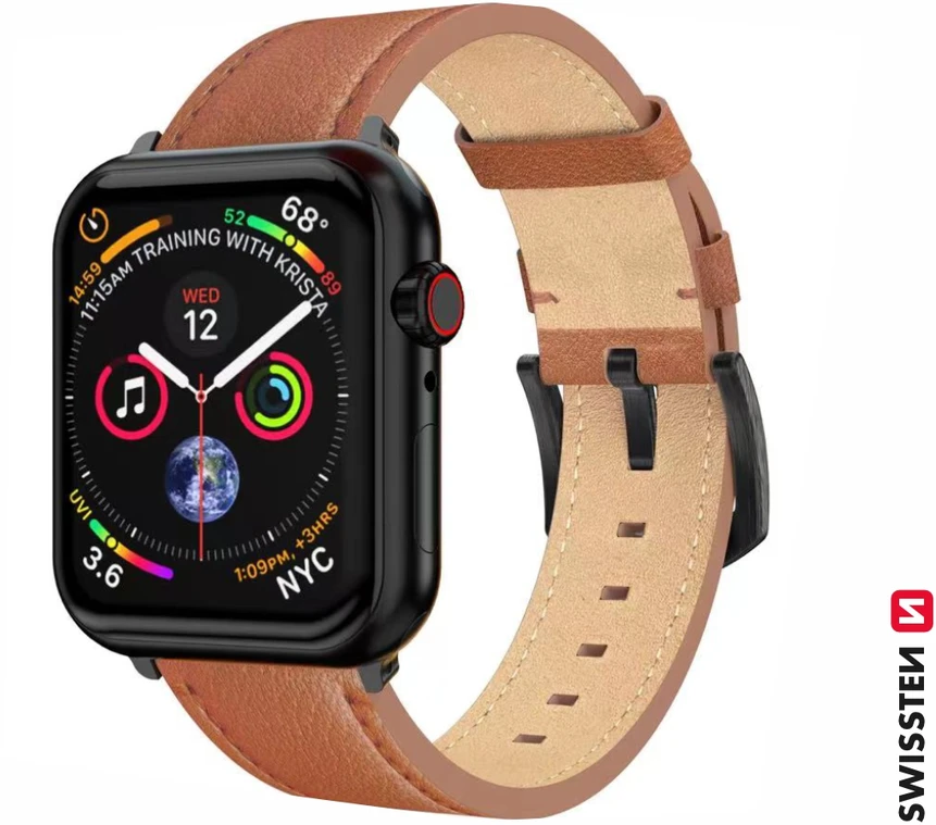 SWISSTEN Odinis dirželis, skirtas Apple Watch 4