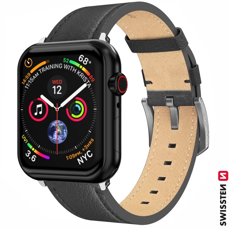 SWISSTEN Odinis dirželis, skirtas Apple Watch 4