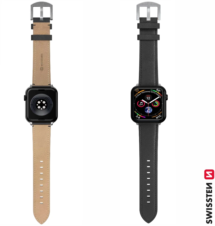 SWISSTEN Odinis dirželis, skirtas Apple Watch 4